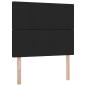 Preview: Bett mit Stauraum und LED Schwarz 120 x 190 cm Polyester