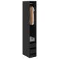 Preview: Kleiderschrank Schwarze Eiche 30 x 50 x 200 cm Holzwerkstoff