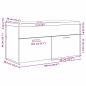 Preview: Badezimmerschrank Wandmontiert Artisan-Eiche 100 x 38,5 x 46 cm