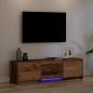 Preview: Fernsehschrank mit LED Altholz 140 x 34 x 40 cm Holzwerkstoff