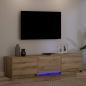 Preview: Fernsehschrank mit LED 165 x 34 x 40 cm Kunsthandwerk Eiche