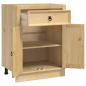Preview: Schrank mit Regal Honig 60 x 46 x 81,5 cm Massives Kiefernholz