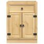 Preview: Schrank mit Regal Honig 60 x 46 x 81,5 cm Massives Kiefernholz