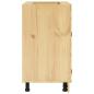 Preview: Schrank mit Regal Honig 60 x 46 x 81,5 cm Massives Kiefernholz