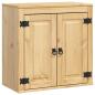 Preview: Schrank mit Regal Honig 60 x 32 x 40 cm Massives Kiefernholz