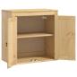 Preview: Schrank mit Regal Honig 60 x 32 x 40 cm Massives Kiefernholz
