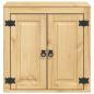 Preview: Schrank mit Regal Honig 60 x 32 x 40 cm Massives Kiefernholz