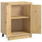 Preview: Schrank mit Regal Honig 60 x 46 x 81,5 cm Massives Kiefernholz