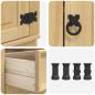 Preview: Schrank mit Regal Honig 40 x 46 x 81.5 cm Massives Kiefernholz