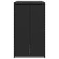 Preview: Mülltonnenbox Schwarz 65 x 80 x 115 cm Polyethylen