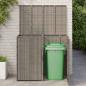Preview: Mülltonnenbox 2 pcs Grau 65 x 80 x 115 cm Polyethylen