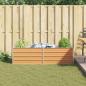 Preview: Hochbeet Hellbraun 160 x 40 x 45 cm Verzinkter Stahl