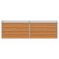 Preview: Hochbeet Hellbraun 160 x 40 x 45 cm Verzinkter Stahl