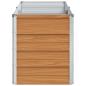 Preview: Hochbeet Hellbraun 160 x 40 x 45 cm Verzinkter Stahl