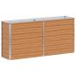 Preview: Hochbeet Hellbraun 160 x 40 x 77 cm Verzinkter Stahl