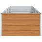 Preview: Hochbeet Hellbraun 320 x 80 x 45 cm Verzinkter Stahl