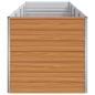 Preview: Hochbeet Hellbraun 320 x 80 x 77 cm Verzinkter Stahl