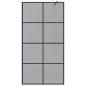 Preview: Walk-in Duschwand Schwarz 100 x 195 cm Gehärtetes Glas