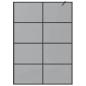 Preview: Walk-in Duschwand Schwarz 140 x 195 cm Gehärtetes Glas