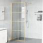 Preview: Walk-in Duschwand Gold 80 x 195 cm Gehärtetes Glas
