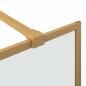 Preview: Walk-in Duschwand Gold 115 x 195 cm Gehärtetes Glas