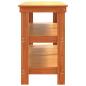 Preview: Werkbank Wachsbraun 181,5 x 50 x 80 cm Massives Kiefernholz
