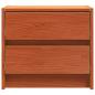 Preview: Nachttische 2 pcs Wachsbraun 40 x 30.5 x 35.5 cm Kiefernholz