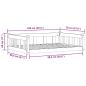 Preview: Hundebett Wachsbraun 55 x 45 x 28 cm Massives Kiefernholz