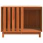 Preview: Hundehütte Wachsbraun 90 x 60 x 67 cm Massives Kiefernholz