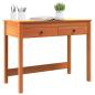 Preview: Schreibtisch Max Braun 100 x 50 x 78 cm Massives Kiefernholz