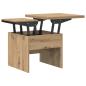 Preview: Couchtisch Artisan-Eiche 55 x 54,5 x 45 cm Holzwerkstoff