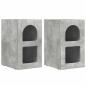 Preview: Nachttisch 2 pcs Beton Grau 29,5 x 35 x 50 cm Holzwerkstoff