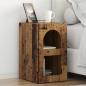 Preview: ARDEBO.de - Nachttisch 2 pcs Altholz 29,5 x 35 x 50 cm Holzwerkstoff