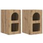 Preview: Nachttisch 2 pcs Artisan-Eiche 29,5 x 35 x 50 cm Holzwerkstoff