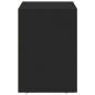 Preview: Nachttisch Schwarz 40 x 35 x 50 cm Holzwerkstoff