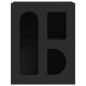 Preview: Nachttisch 2 pcs Schwarz 40 x 35 x 50 cm Holzwerkstoff