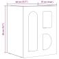 Preview: Nachttisch 2 pcs Schwarz 40 x 35 x 50 cm Holzwerkstoff