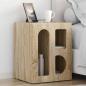 Preview: ARDEBO.de - Nachttisch 2 pcs Sonoma-Eiche 40 x 35 x 50 cm Holzwerkstoff