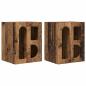Preview: Nachttisch 2 pcs Altholz 40 x 35 x 50 cm Holzwerkstoff