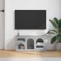 Preview: TV-Schränk ELST 80 x 35 x 40 cm Betongrau Holzwerkstoff