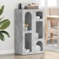 Preview: ARDEBO.de - Sideboard Beton Grau 59 x 35 x 100,5 cm Holzwerkstoff