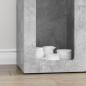 Preview: Sideboard Beton Grau 59 x 35 x 100,5 cm Holzwerkstoff