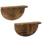 Preview: Wandregal 2 pcs Altholz 38 x 19 x 19 cm Holzwerkstoff