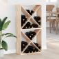 Preview: ARDEBO.de - Weinregal 2 pcs Natur 62 x 25 x 62 cm Massives Kiefernholz
