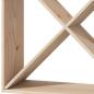 Preview: Weinregal 2 pcs Natur 62 x 25 x 62 cm Massives Kiefernholz