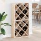Preview: ARDEBO.de - Weinregal 2 pcs Natur 62 x 25 x 62 cm Massives Kiefernholz