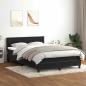 Preview: Boxspringbett mit Matratze Schwarz 160x210 cm Samt
