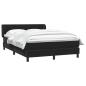 Preview: Boxspringbett mit Matratze Schwarz 160x220 cm Samt