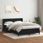 Preview: ARDEBO.de - Boxspringbett mit Matratze Schwarz 160x210 cm Samt