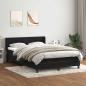 Preview: ARDEBO.de - Boxspringbett mit Matratze Schwarz 160x220 cm Samt
